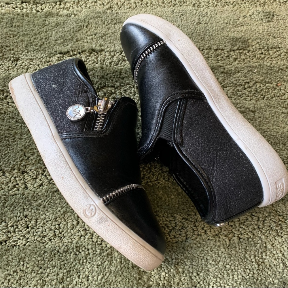 Little girls MK Michael Kors slip on sneakers